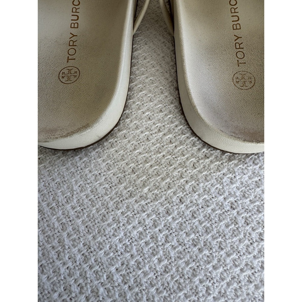 Tory Burch Women's Ivory Miller Cloud Leather Sandal Size 7 Ret $150 READ BELOW - Picture 4 of 4